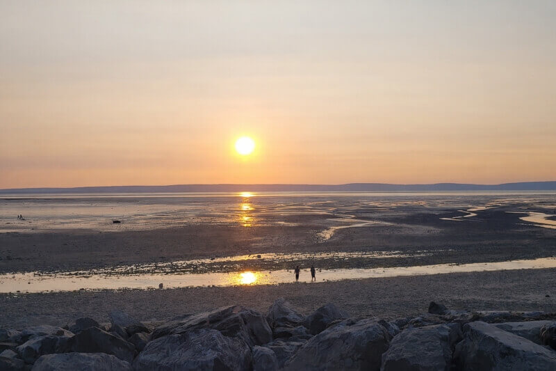 Sunset over Minas Basin from Walton Lighthouse